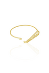 Gold Acanthus Openable Bangle