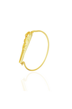 Gold Acanthus Openable Bangle