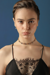 Baroque Minimal Filigree Choker Set