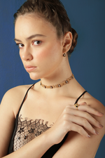 Baroque Minimal Filigree Choker Set