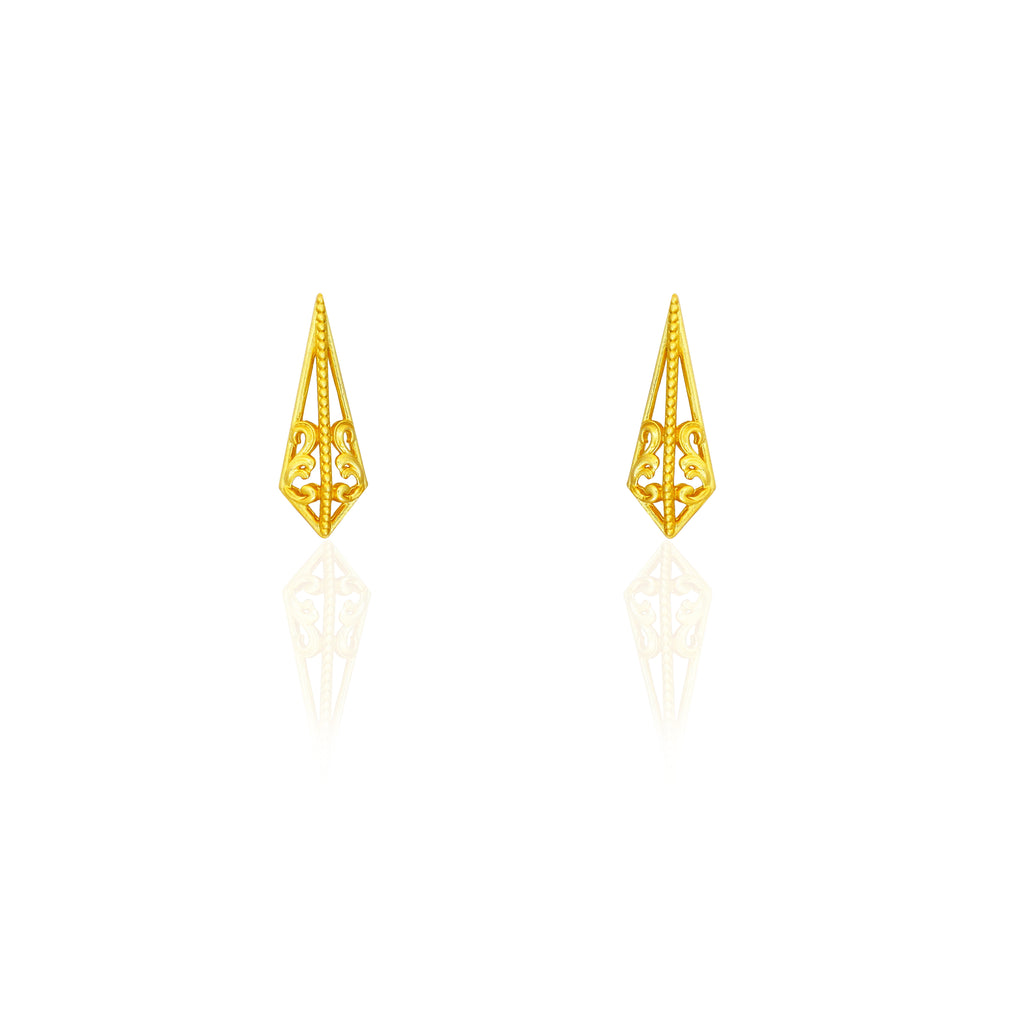 Mini 3D Ornate Earrings-Studio Melrosia,Uk,USA