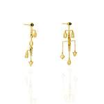 Gold Filigree earrings-Studio Melrosia,Uk,Paris