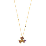     AMETHYST AND SMOKY FIORE NECKLACE-Melrosia,UK,USA