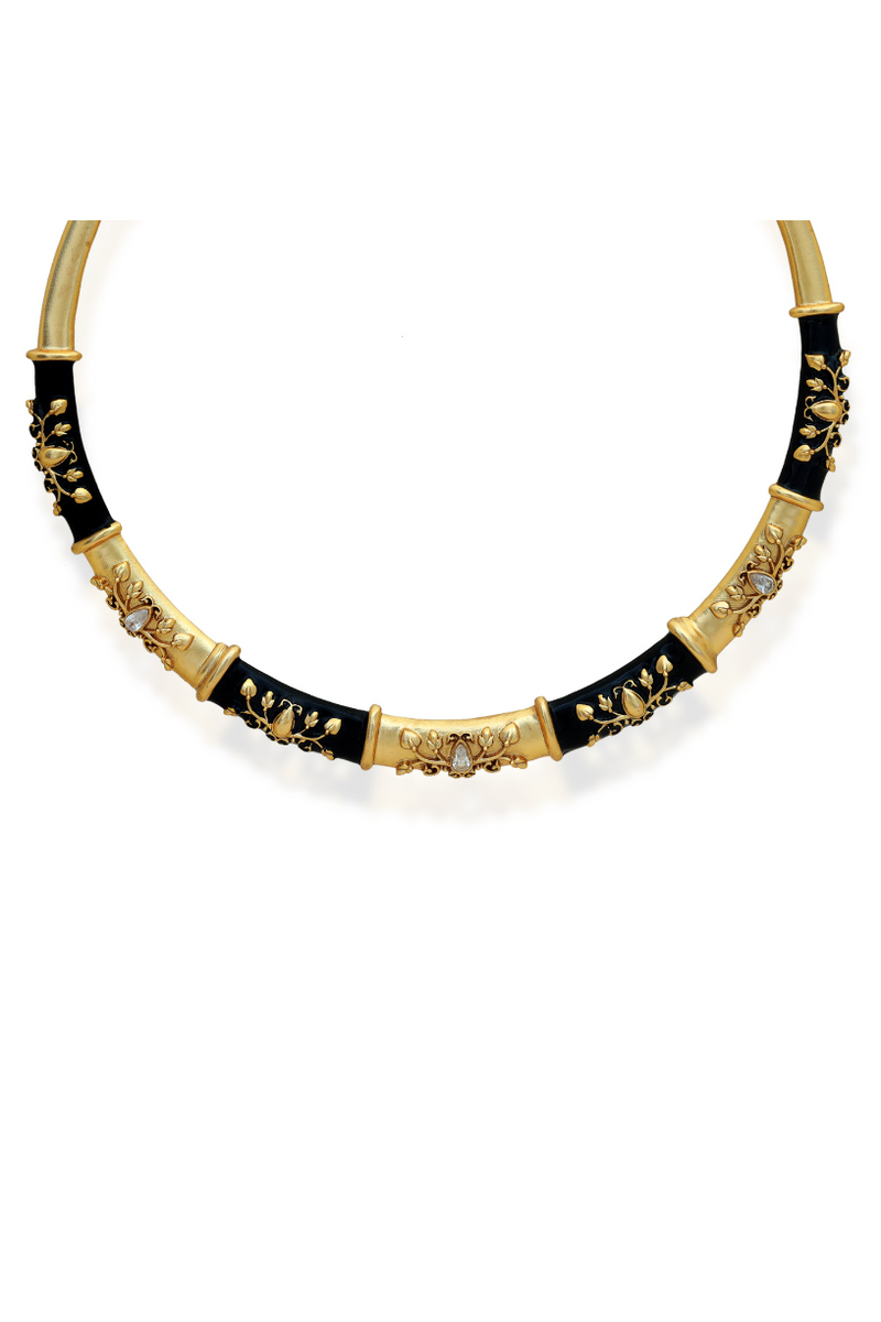 Baroque Enamel Hasli Necklace