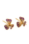 Tiny Fiore Earrings Amethyst