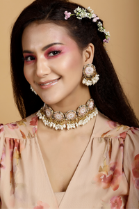 Beaded Pearl Necklace-Melroisa,UK,USA