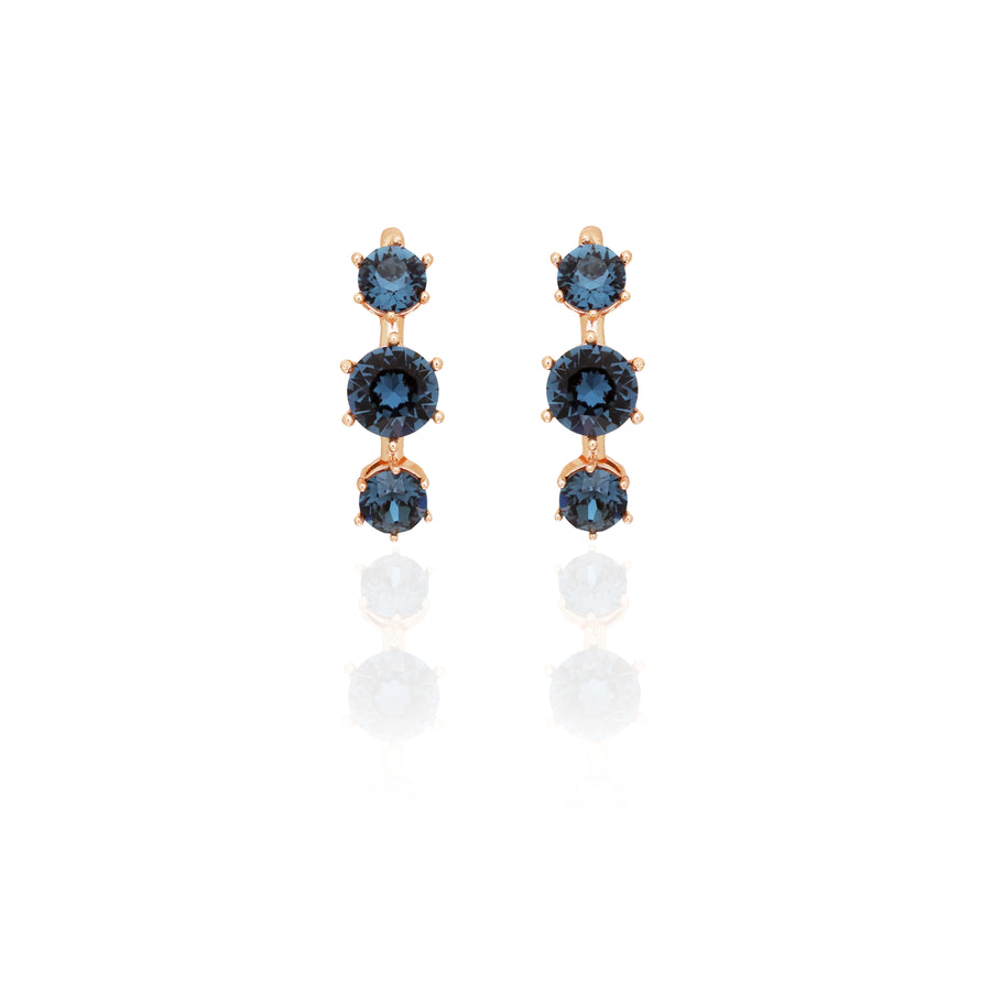 Blue Cuff Earrings-Melrosia,UK,USA