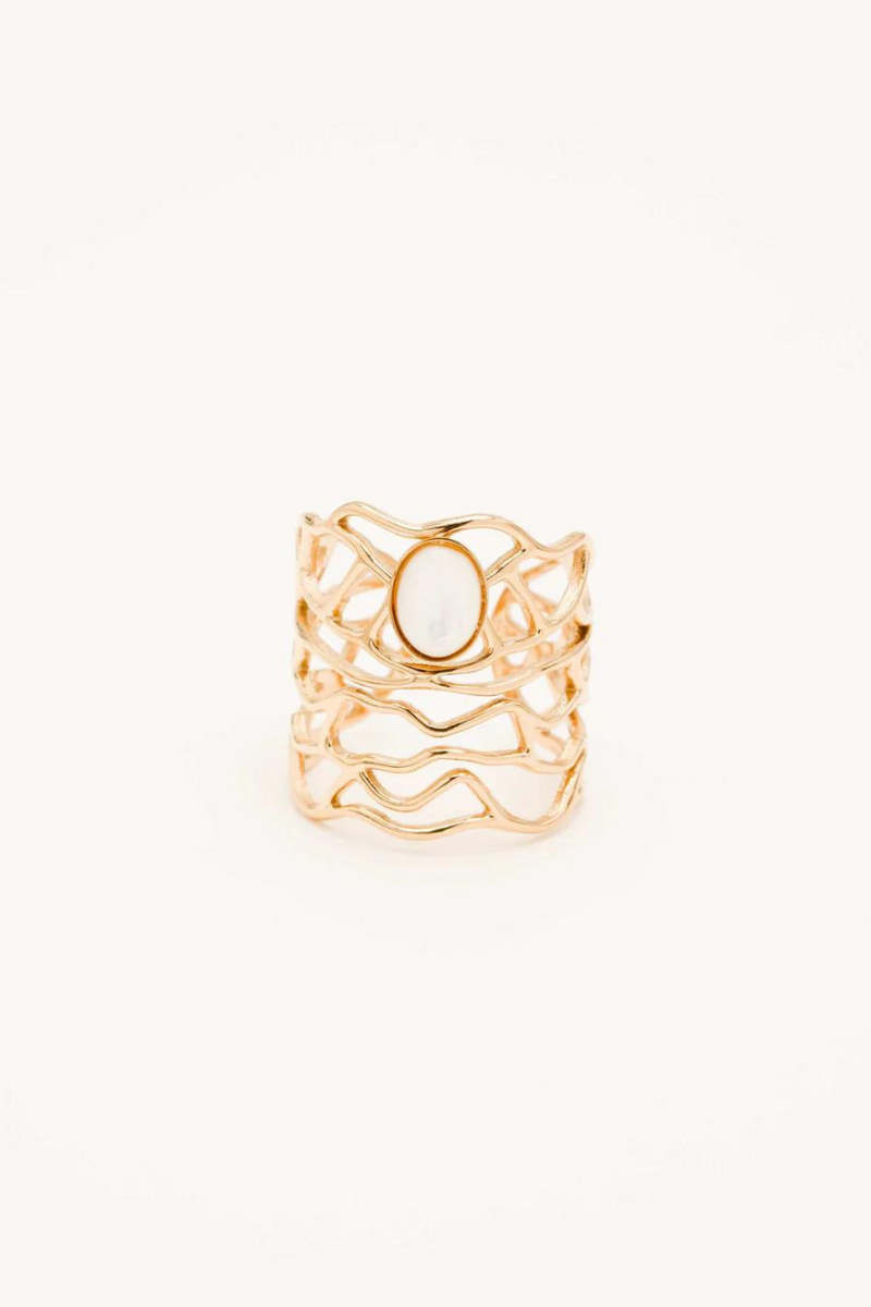 MOP Openwork Ring