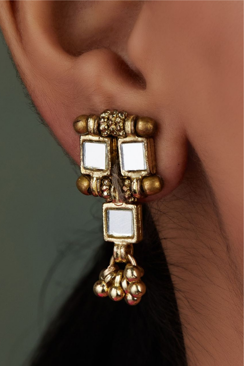      Buy-Latest-Collection-Mirror-Three-Earrings-UK,USA