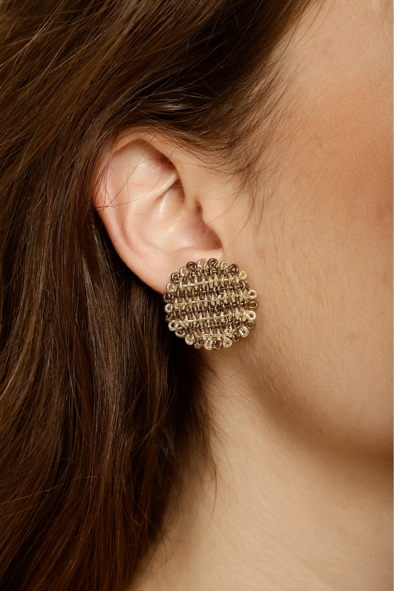 Buy-New-Collection-Circular-Embroidered-Earrings-UK,Paris
