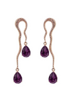 Serpent Crystal Drop Earrings