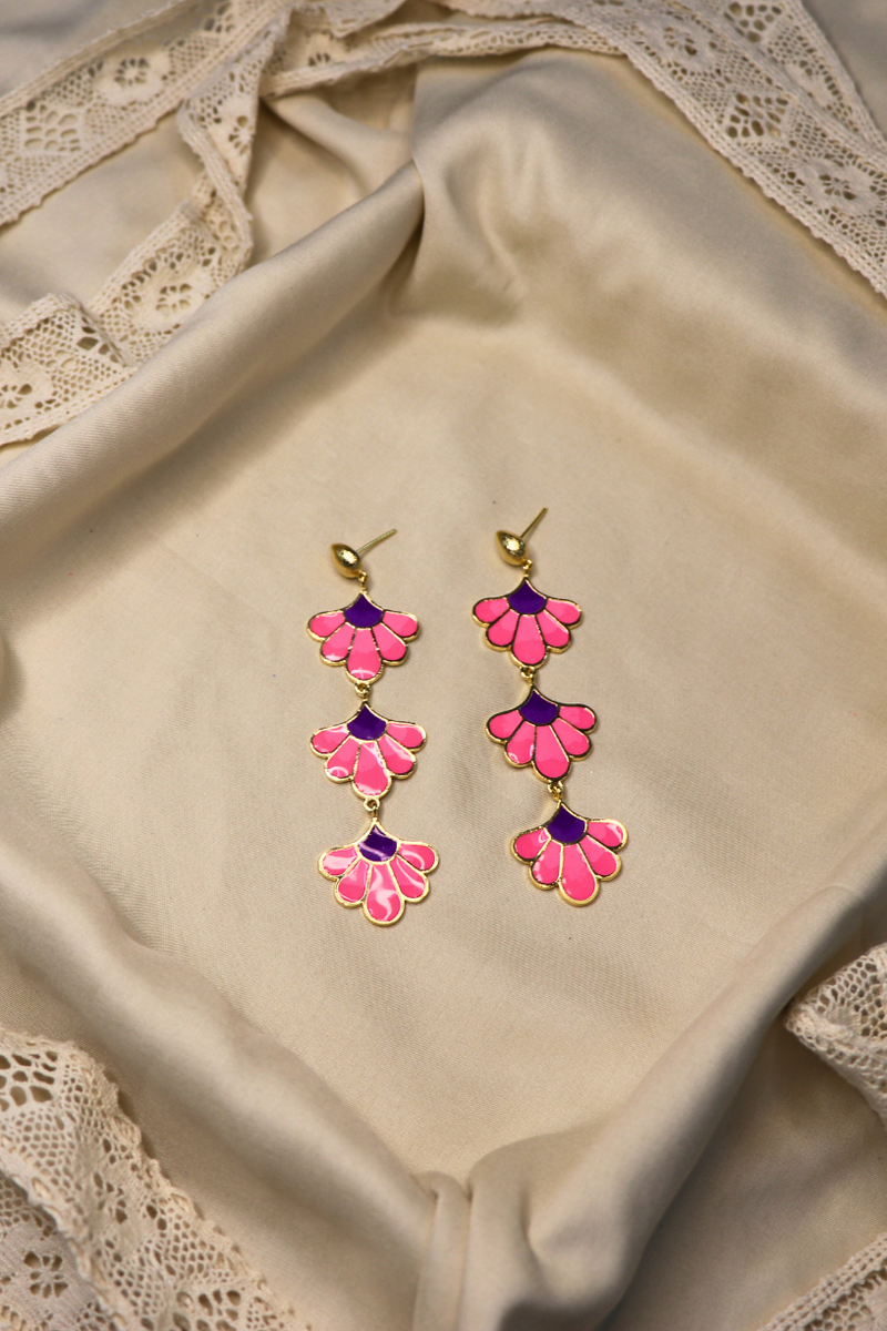 Buy-New-Design-Bloom-Pink-Earrings-Uk,France