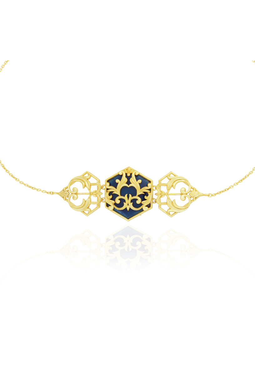 Blue Finesse Choker-StudioMelrosia,Uk,USA