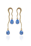 Serpent Crystal Drop Earrings