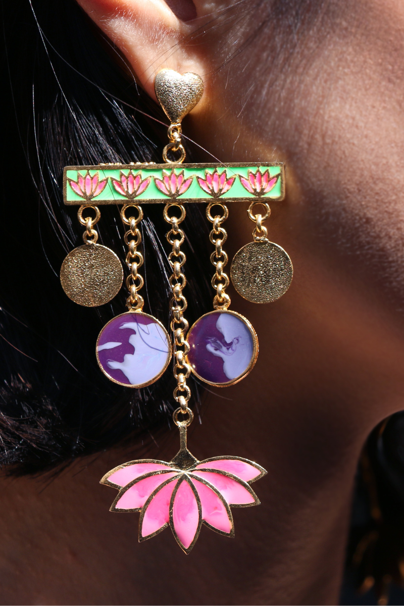 Latest-Design-buy-Lotus-Love-Earrings-Uk,SPain