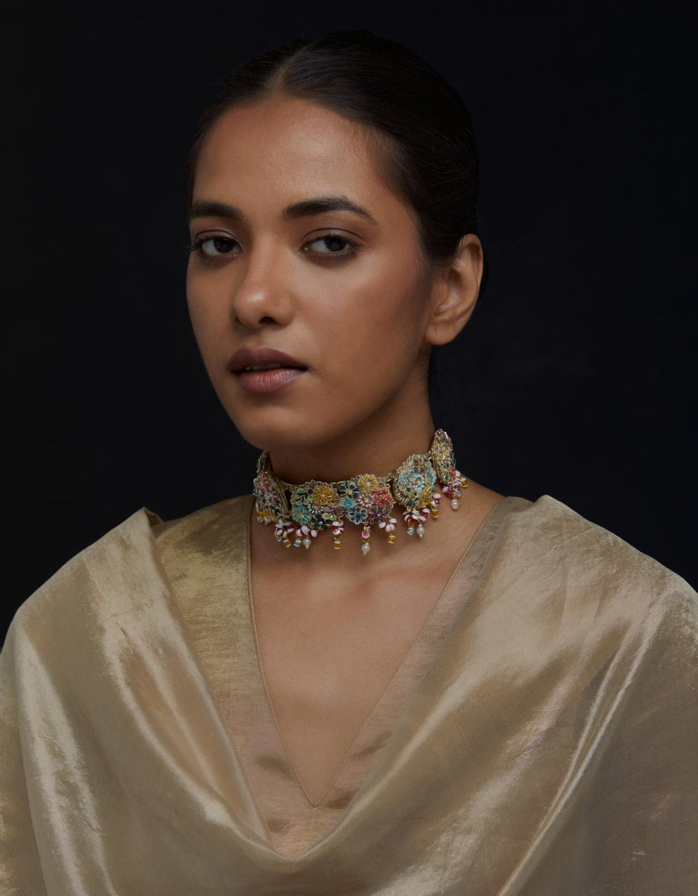 Latest-Design-Buy-Satrangi-Choker-Uk,Spain