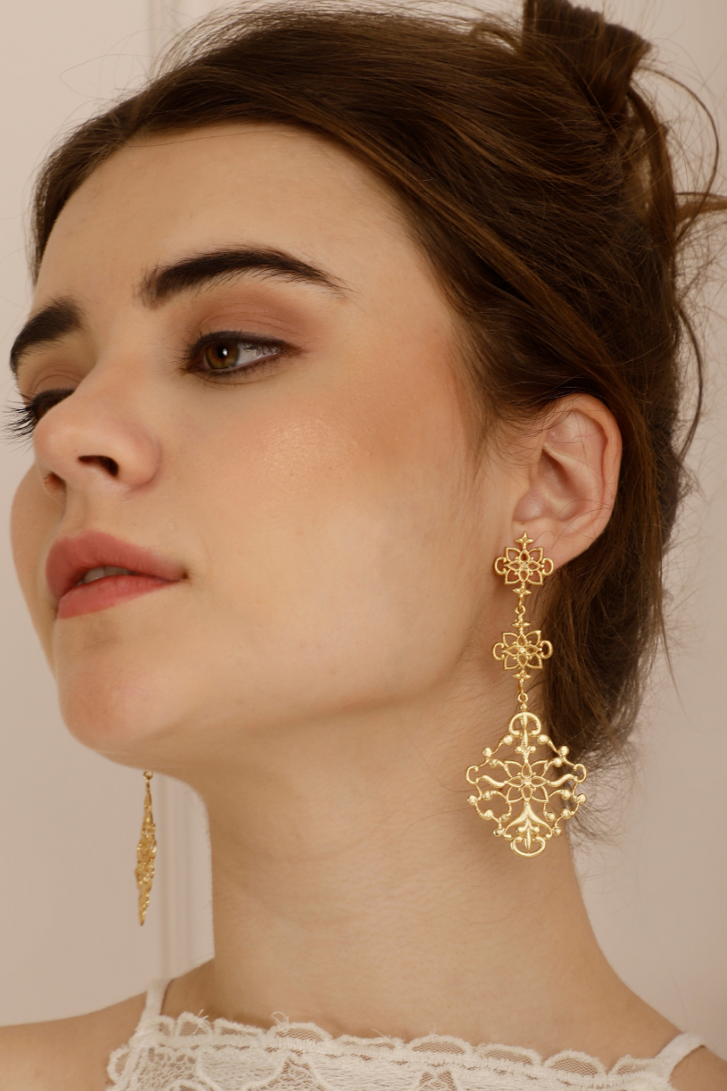 Online-Collection-Latest-Gold-Earrings-Uk,Spain
