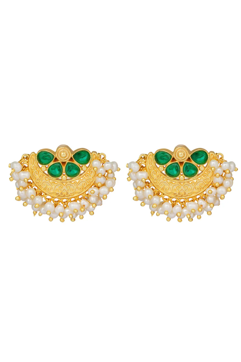 Chaand Green Studs 1 - Melrosia - UK - USA
