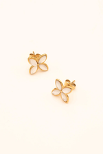 Clover Leaf Stud Earrings-Melrosia,UK,USA