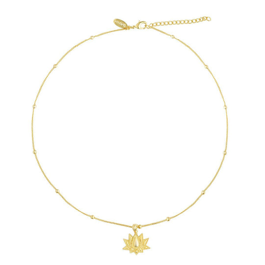 Lotus Pendant Necklace