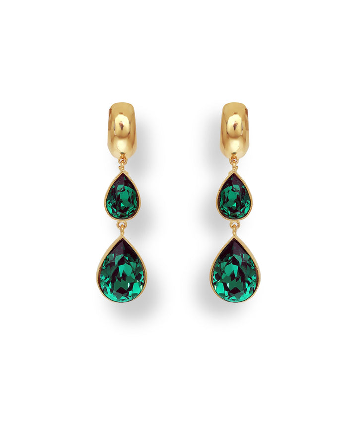 Emerald Drop Earrings_Melrosia_UK_USA