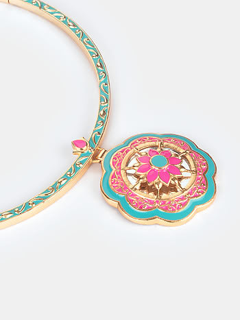 Unique Enamel Necklace-UK-USA-Melrosia