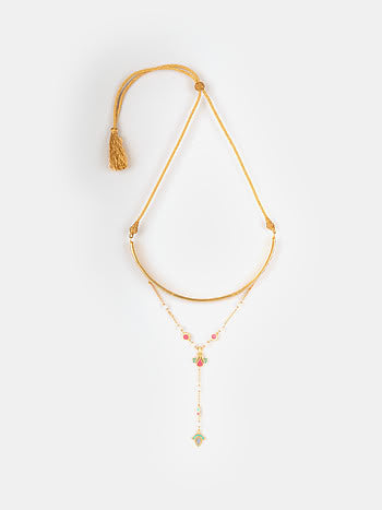 Enamel Layered Necklace- Melrosia- New Jersey- New York