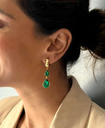 Emerald Drop Earrings_Melrosia_UK_USA