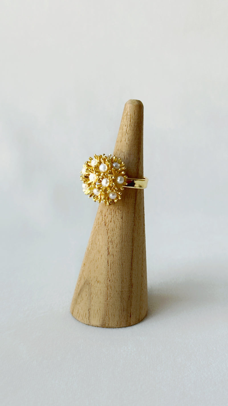 Sunshine Mini Gold Pearl Ring