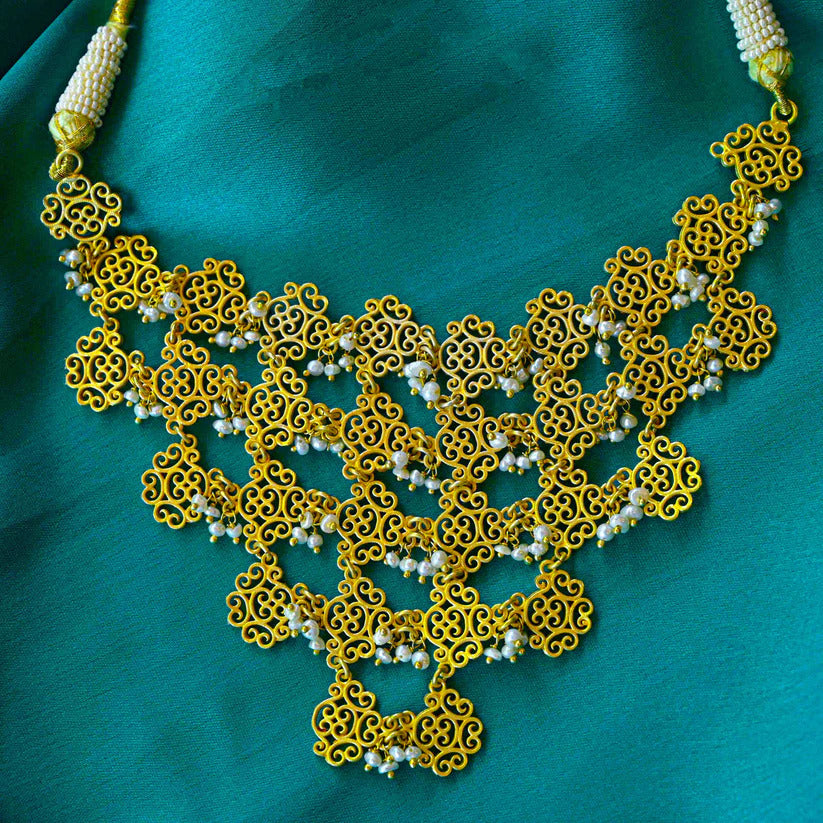 Layered Filigree necklace- Melrosia- UK-USA