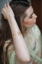 Filigree Pearl Open Bracelet - Melrosia - UK - USA