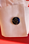 Blue Hisbiscus  Cufflinks