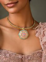 Floral Pendant Necklace-Melrosia-UK, USA