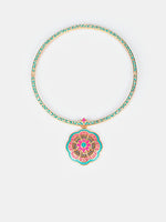 Shop Floral Pendant Necklace-Uk,USA-Melrosia