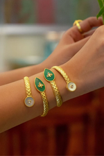Gold Cuff Bracelet-Melrosia,Uk,USA