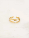 Gold Interlinked Ring-Melrosia,Uk,USA