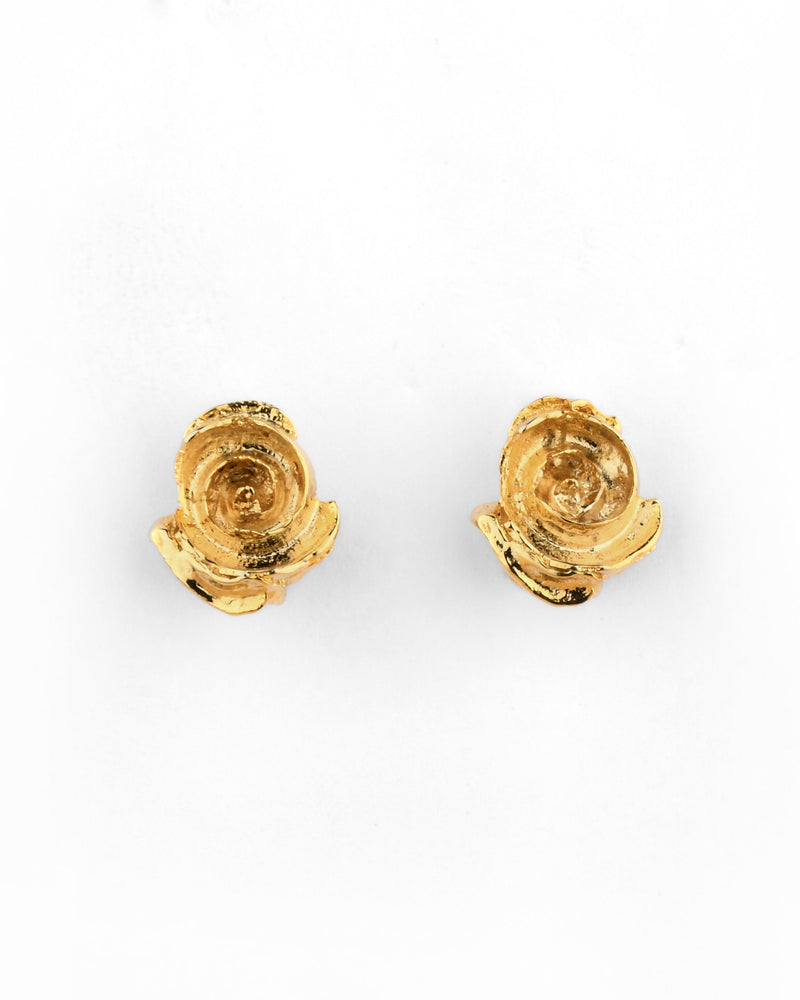 Gold Rosette Studs