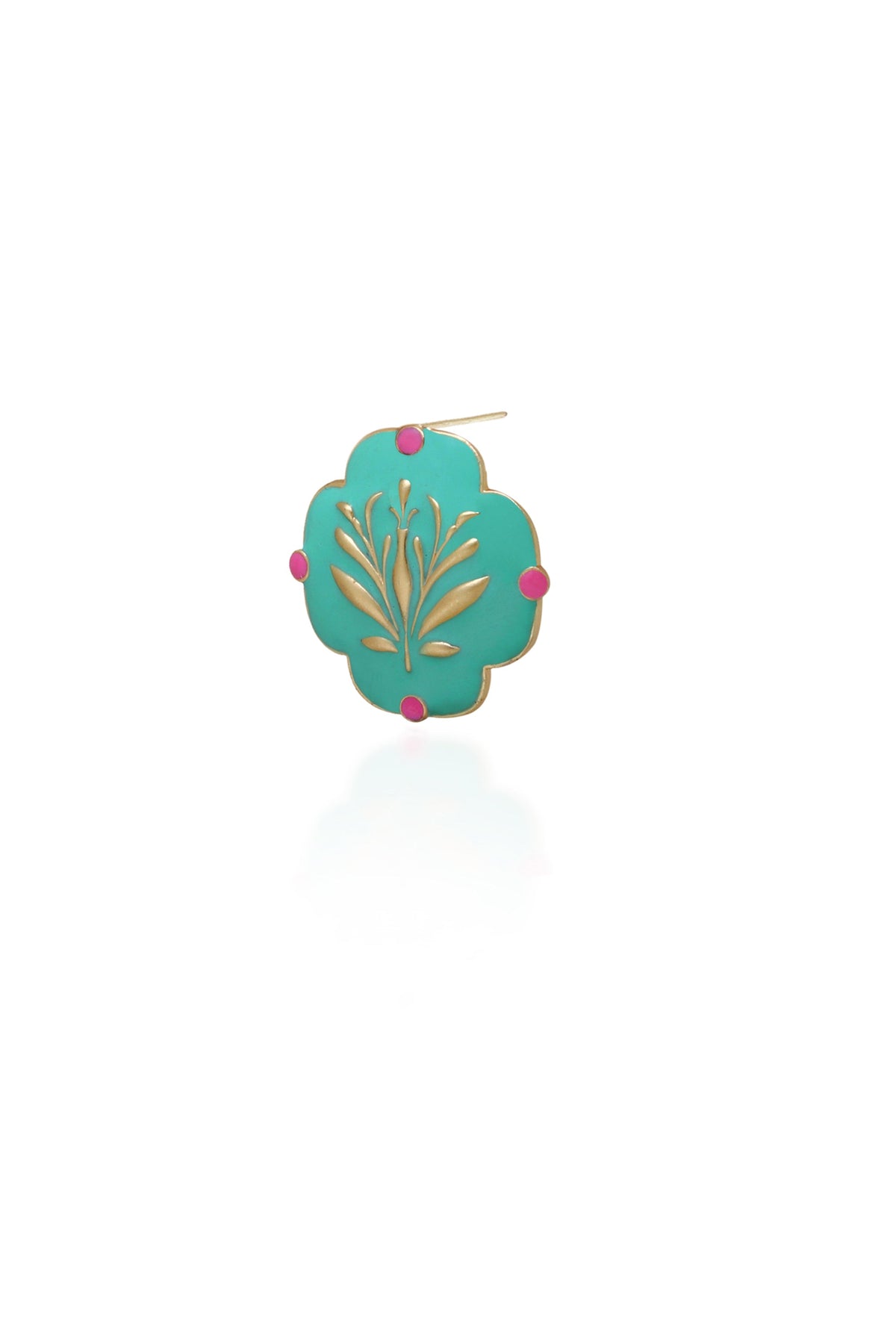 Green Mosaic Studs - Melrosia - UK - USA