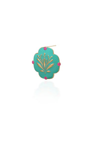 Green Mosaic Studs - Melrosia - UK - USA