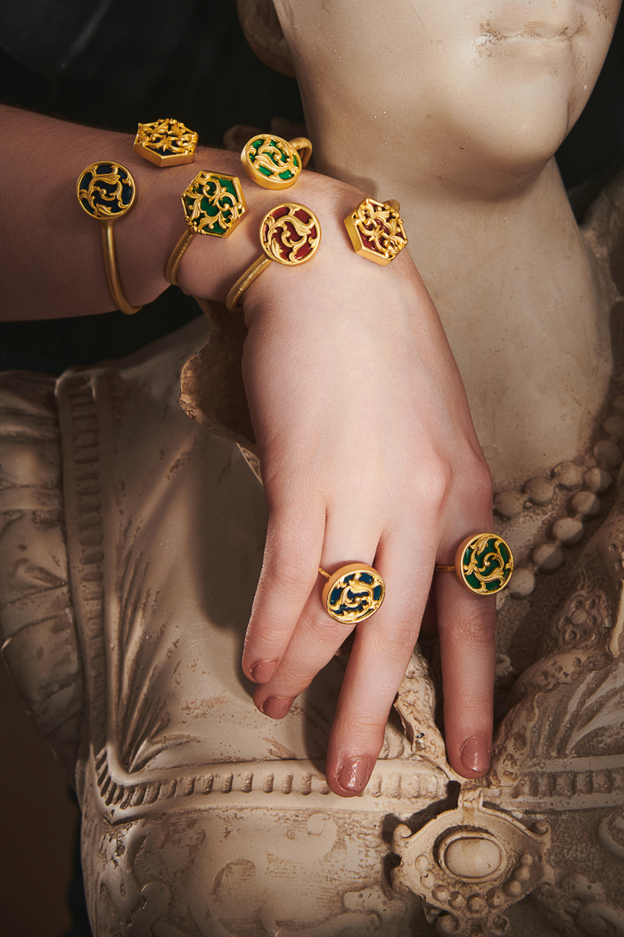 Green Rocialle Ring-Studio Melrosia,Uk,Paris