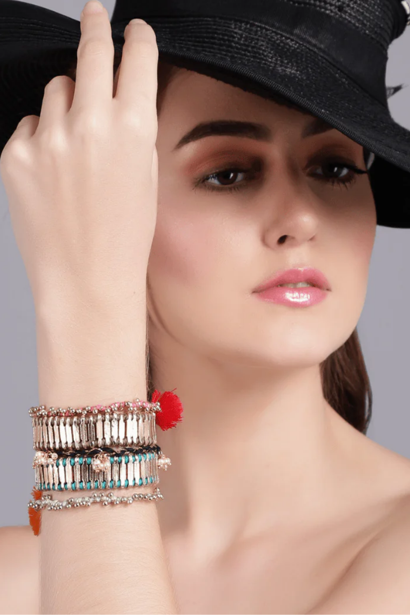Grey Gold Adjustable Bracelet Top - Melrosia - UK - USA