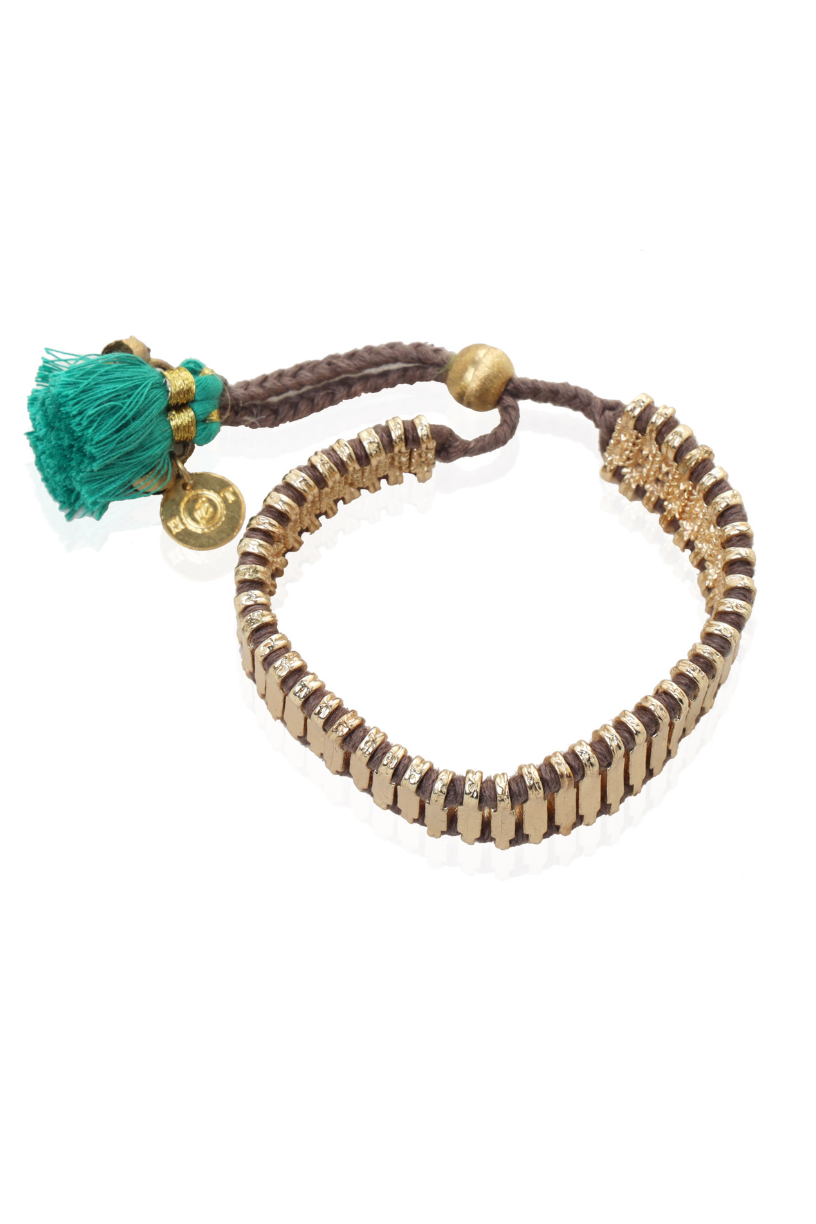 Grey Gold Adjustable Bracelet Top - Melrosia - UK - USA