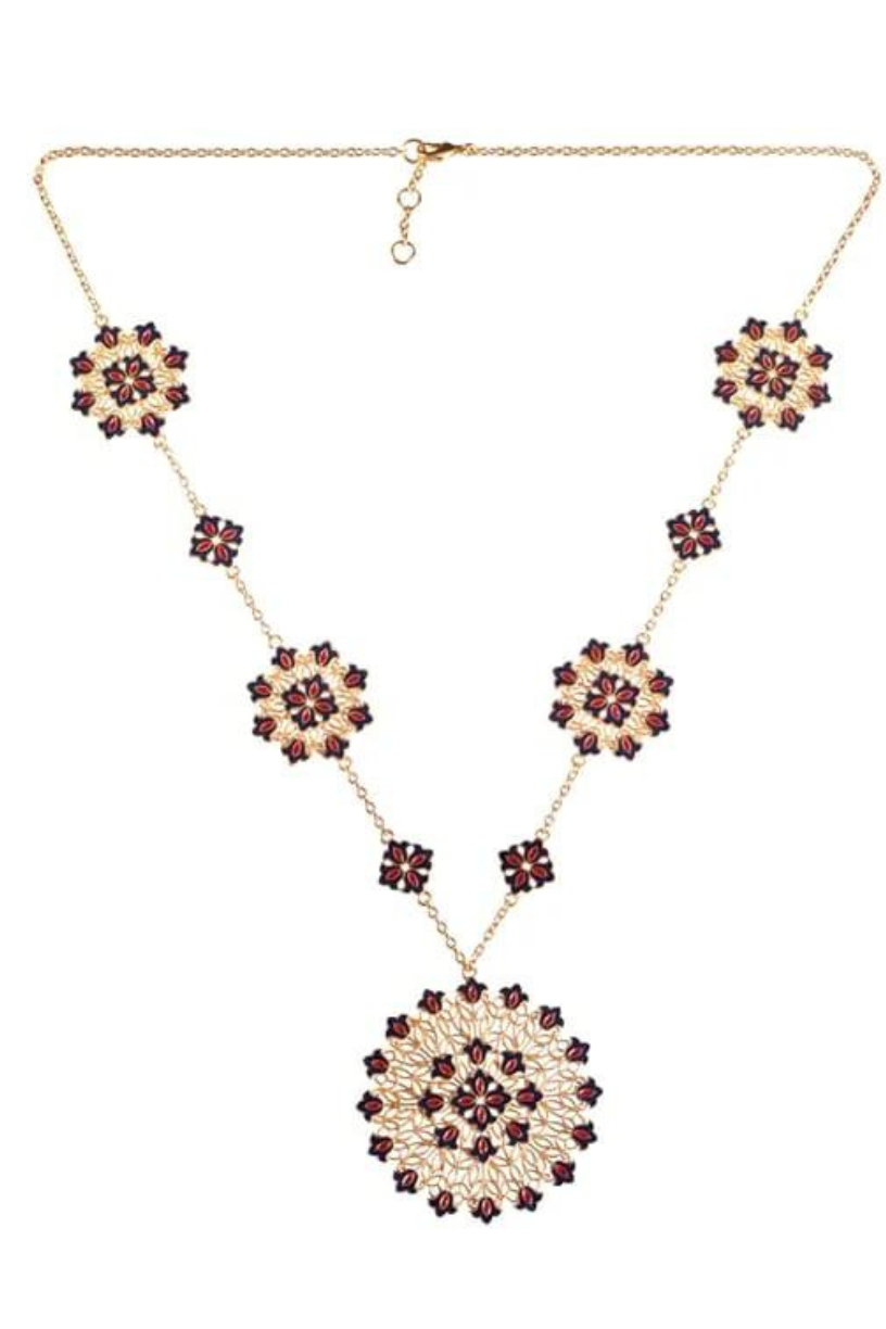 Buy-New-Design-Flower-Burst-Necklace-UK,USA