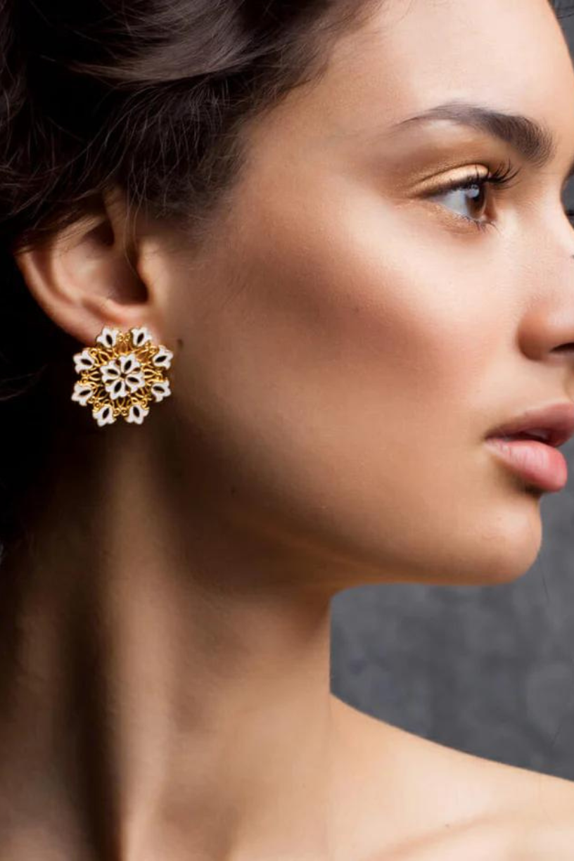 Latest-Collection-Online-Flower-Stud-Earrings-Uk,Spain