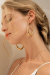 Theia Drop Hoop Earrings