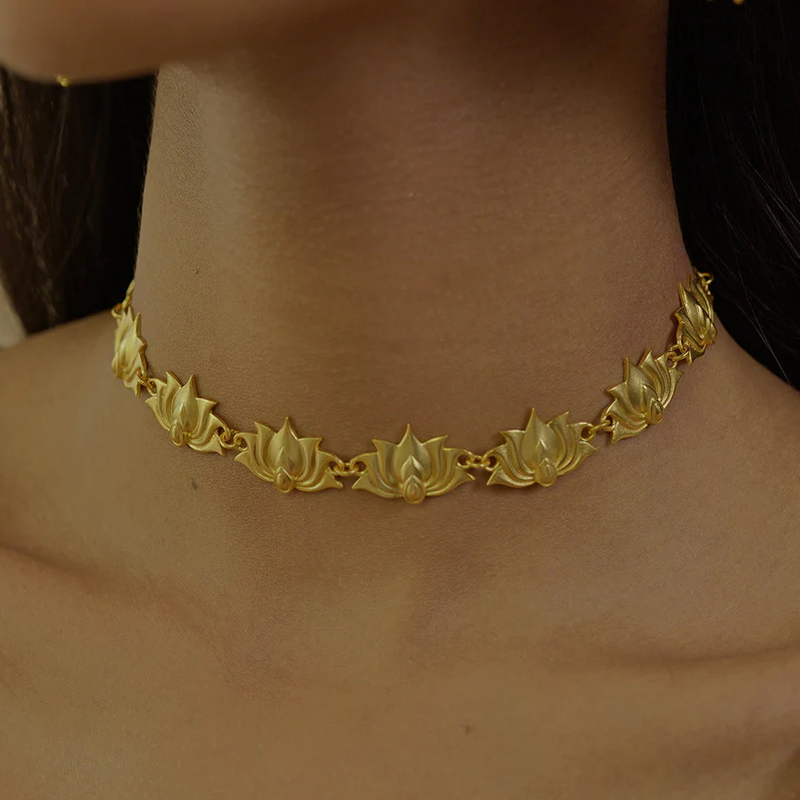 Latest-pricing-Collection-Lotus-Choker-Necklace-Uk,Manchester