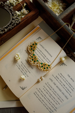Majestic Chaand Green Pearl Necklace 2 - Melrosia - UK - USA