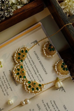 Majestic Chaand Green Pearl Necklace 3 - Melrosia - UK - USA