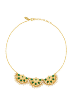 Majestic Chaand Green Pearl Necklace Full - Melrosia - UK - USA