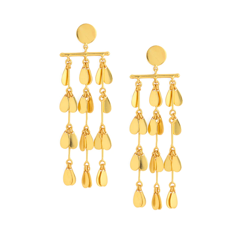 Maya Gold Earrings-Melrosia,UK,Paris
